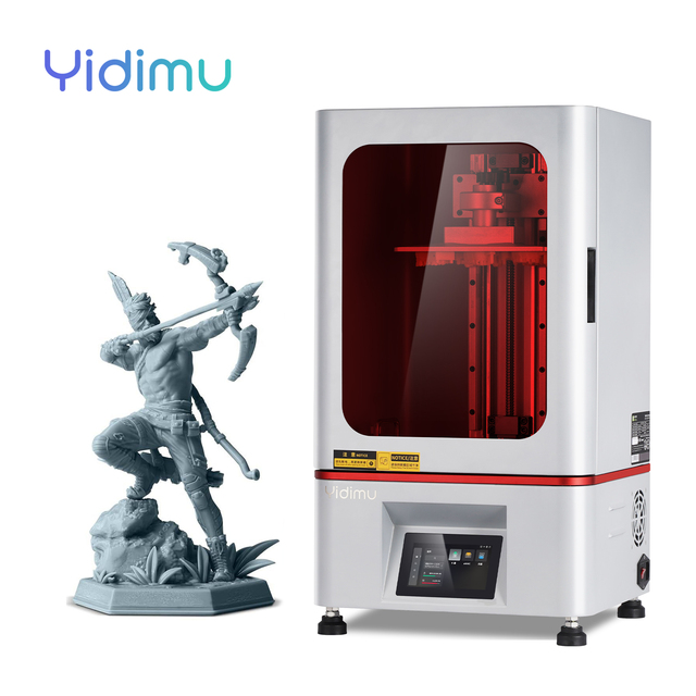 YiDiMu High Precision and High Speed 0.05mm Desktop Machine 3D Printer 10.1inch 14K UV Curing SLA /LCD 3D Printing for Toy