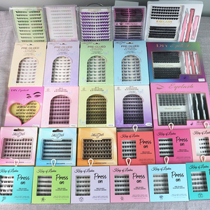 Kit de bouquets de cils personnalisés, doux, naturels et volumineux, faits à la main, avec plateau pour bouquets de cils à marque privée, style DIY - Product Image 6