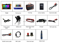 H12-MOVTADHSEF 8 pouces CCTV IPC Testeur IP/Analogique/CVI/TVI / AHD/ HDMI / VGA / SFP /PoE Tout-en-un 8K H.265 IP Camera Tester