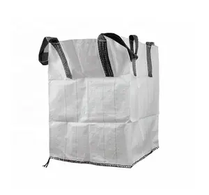 HESHENG 500Kg 1 Ton Pp Plastic Woven Jumbo Bag For 1Mt Cement Sand Customized Size