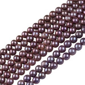 Perles d'eau douce naturelles de Zhuji, 10-12 mm, rondes, blanches et roses, perles en vrac, accessoires de bijoux DIY, vente en gros - Product Image 5