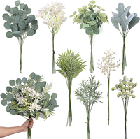 Feuillage artificiel réaliste avec des tiges et des feuilles naturelles pour la décoration de la maison, du jardin, des mariages et des arrangements floraux