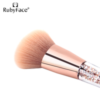 Gros Stock RubyFace Diamant poignée simple brosse outil cosmétique de maquillage pour le visage contour brosses