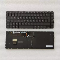 Clavier rétroéclairé avec disposition JP/SO/BR pour HP ELITEBOOK 840 845 745 G7 G8 Zbook14 G7 G8, couleur noire
