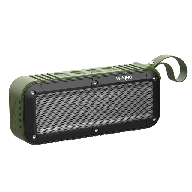 W-KING S20 Original Waterproof Outdoor Rugged Wireless Portable Bluetooth Speaker, Support TF Card, AUX IN, NFC