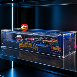SHP Transparante Acryl Display Box compatibel met Lowrider Magazine Diorama Set 1:64 Diecast Auto Model voor Hobbyverzamelaars - Product Image 1