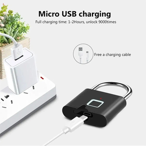 Serrure intelligente à empreintes digitales, sans clé, étanche, antivol, serrure électronique intelligente en zinc, sécurité intelligente pour porte - Product Image 5