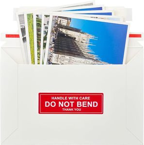 Protège-cartes TCG recyclables Toploaders – Enveloppes d'expédition en carton blanc anti-pliage avec bande adhésive <span class=keywords><strong>à</strong></span> ouverture facile - Product Image 1