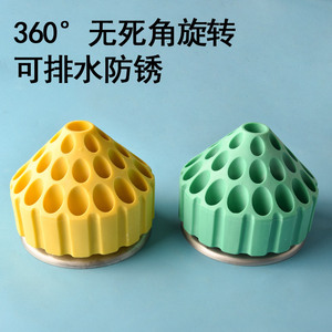 Boîte de rangement d'outils en plastique Jade, 16 compartiments, organisateur d'atelier rond pour la sculpture, les embouts de meulage et les accessoires de perçage - Product Image 2