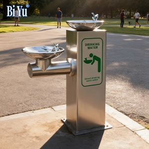 Dispensador de <span class=keywords><strong>agua</strong></span> público cuadrado, estación de <span class=keywords><strong>agua</strong></span> de pie, filtración de <span class=keywords><strong>agua</strong></span> <span class=keywords><strong>purificada</strong></span>, fregadero exterior de acero inoxidable, área escénica, Parque - Product Image 6