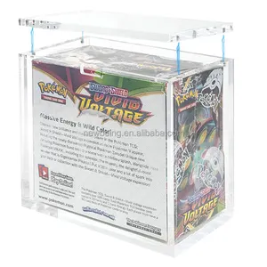 Acrylic Pokemon Booster Box Protective Holder Frame Display Case Pokemon Box Pokemon Etb Protector Magnetic