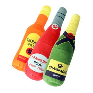 Wholesale Luxury Perfume Bottle Dog Toys for Small Large Dogs <b>Plush</b> Pet Puppy Squeaky Chew Bite Resistant Toy Pets <b>Plush</b> Toys - Product Image 5