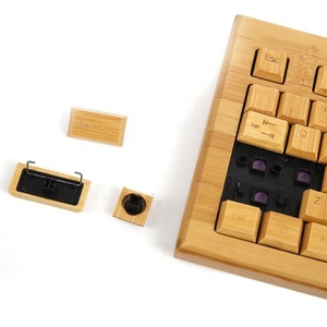 Suitable Keyboard and Mouse Custom Logo Wood Eco Friendly <b>Wireless</b> Usb Standard Desktop <b>PC</b> Technology Gift - Product Image 3