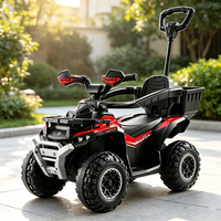 Quad électrique pour enfants HT M601-1 12V avec commande intelligente par application, musique, lumières, télécommande 2.4G, suspension sur 4 roues, en plastique
