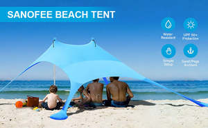गर्म बिक्री पोर्टेबल वाटरप्रूफ नरम और लोचदार समुद्र तट आउटडोर शिविर सनस्क्रीन विंड प्रतिरोधी समुद्र तट तम्बू सूर्य आश्रय - Product Image 4