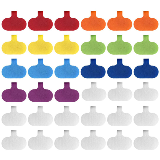 Hot Sale Multi-Color Cable Management Identifiers Write on Cord Labels Wire Cable Tags Cable Labels