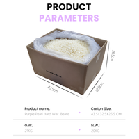 20 kg de cire dure en perles, sans colophane, couleur Violet Perle et Crème Ivoire, en carton, pour salons de beauté, vente en gros, OEM