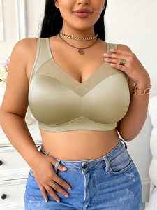 Soutiens-<span class=keywords><strong>gorge</strong></span> sans fil pour femmes, <span class=keywords><strong>soutien</strong></span>-<span class=keywords><strong>gorge</strong></span> push-up, couverture complète, sans sous-vêtements, sans couture, grande <span class=keywords><strong>taille</strong></span>, <span class=keywords><strong>soutien</strong></span>-<span class=keywords><strong>gorge</strong></span> confortable pour tous les jours - Product Image 4
