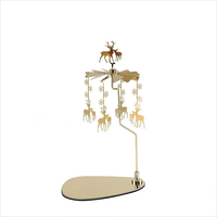En gros Exquis Métal Triangle Plateau Rotation Trotting Horse Lampe Titulaire Aromathérapie Bougie Décoratif Rotatif Bougeoir