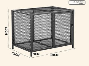 Büyük Kalınlaştırılmış Modern Metal Tavuk Kümesi Açık Alan Yuvası Katlanabilir Üretim Kafesi Düğmeli Sağlam Desenli Kümes Hayvanları/Ördek İç Mekan Kafesi - Product Image 2