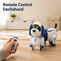 Dachshund électrique intelligent en plastique avec télécommande - Utilisation intérieure/extérieure