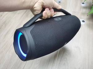 Enceinte LED Super Boombox <span class=keywords><strong>3</strong></span> Haut-Parleurs 20W Basses Sans Fil Bluetooth 5.<span class=keywords><strong>3</strong></span> Étanche Portable Extérieur Réveil LED RGB Poignée pour Fête à la Maison - Product Image 5