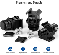 NEEWER Kit d'adaptateurs de fixation pour griffe porte-accessoire 8 pièces, triple griffe porte-accessoire avec vis 1/4 pouce pour appareil photo reflex numérique, lumière LED, microphone