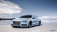 Couvercle de capot moteur en fibre de carbone véritable style CMST pour Audi A7 C7 2011-2016, couvercle de capot en fibre de carbone, pièces automobiles
