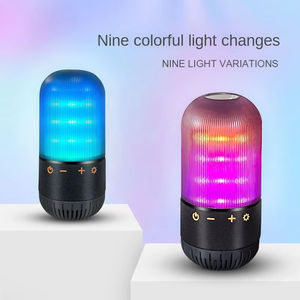 ลำโพงบลูทูธไร้สาย OEM ODM ST288 9 สี ไฟตกแต่ง Meteor Ambient Light พร้อมตะขอเกี่ยว กันน้ำ เสียงเบสหนักแน่น สำหรับใช้งานกลางแจ้ง - Product Image 4