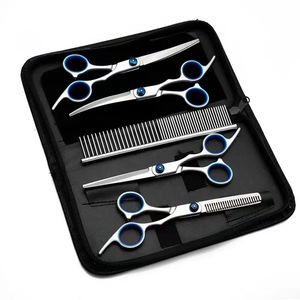 Scissors Bag For Dog Hairdressing <b>Tools</b> With Multiple Pockets And Zipper Closure <b>Leather</b> Material Pet Grooming Storage Case - Product Image 3