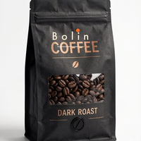 Vente directe d'usine - Sachet de café à fond plat pour emballage de café de haute qualité