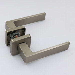 Hiện đại bạc Hợp kim kẽm chết đúc cửa xử lý căn hộ Thanh Lịch Ổ Khóa Dễ dàng cài đặt chất lượng cao cho khách sạn NỘI THẤT PHÒNG - Product Image 2