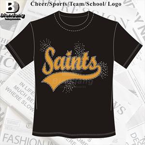 Logo de l'équipe <span class=keywords><strong>NFL</strong></span> personnalisé autocollants en strass Hot Fix pour la conception de t-shirt transfert de strass personnalisé pour la décoration - Product Image 1