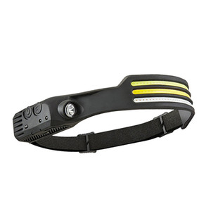 Ngoài trời siêu sáng cảm ứng đầu ánh sáng USB sạc HEADWORN đèn tầm xa chạy câu cá COB + XPE LED Đèn pha - Product Image 5