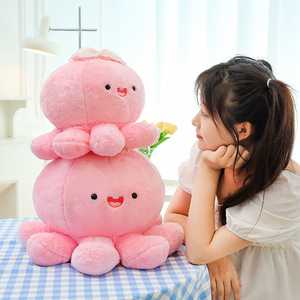 Wholesale New Cute Octopus Plush with Tentacles Pillow &amp; Cushion Stuffed Animal for Home Soft <strong>Toy</strong> for Girls Kids Birthday Gift - Product Image 2