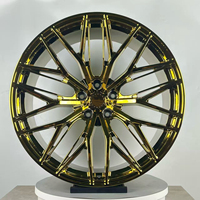 Jantes forgées sur mesure 18x8.5J 5x114.3 Or Poli Miroir à Rayons en Y pour Honda Accord Camry Teana (Qualité Usine)