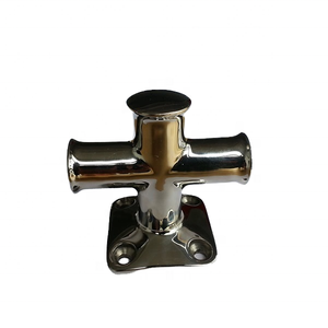 Acier inoxydable 316 Marine Simple Croix Amarrage Bitt Croix <span class=keywords><strong>Bollard</strong></span> Taquet Stanchion Base 140X85mm Taquets D'arrimage Matériel De Bateau - Product Image 2
