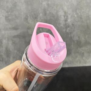 10Oz 17Oz Snowglobe Kids Sippy <b>Cups</b> Tumblers Pre Drilled Sports Bottles Reusable Clear <b>Plastic</b> <b>Cup</b> for Uv Dtf Wraps - Product Image 2