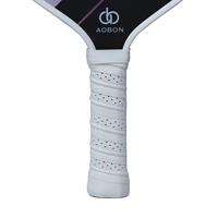 Raquette de pickleball personnalisée avec logo imprimé, sans bordure, durable, impression de motifs pour l'extérieur, noyau en nid d'abeille en peuplier 3K, fibre de carbone 16 mm