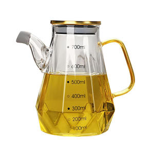 Grande bouteille de <span class=keywords><strong>vinaigre</strong></span> en verre à haute teneur en borosilicate pour la cuisine Petite bouteille d'huile pour sauce soja et assaisonnement pour le stockage de l'huile de sésame - Product Image 5
