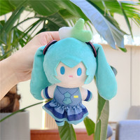 Boneka Plush Hatsune Miku Lucu Grosir, OEM ODM, Gantungan Kunci Kartun, Liontin Tas, Boneka Mesin Cakar, Gantungan Kunci Plush Pendek Super Lembut