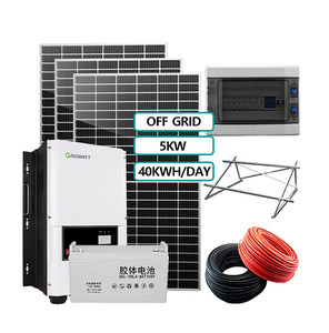 Sistema de Energía Solar Completo, Kit de 5kwh 10kwh, Batería de Litio LiFePo, 10Kw 20kw 30kw, Híbrido Fuera de la Red para el Hogar, Sistema Solar Fuera de la Red - Product Image 4