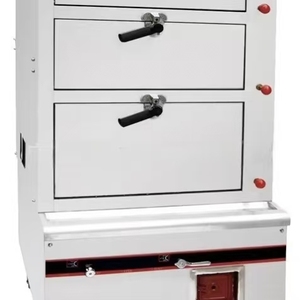 Venta al por mayor: <span class=keywords><strong>Vaporera</strong></span> eléctrica de mariscos de 27KW y 3 puertas, 12 bandejas, 380V, gabinete de vapor de acero inoxidable para exportación global - Product Image 4