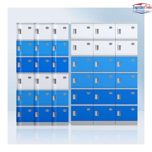 Casiers de rangement en plastique à 18 compartiments, multicolores, empilables, pour supermarchés, gymnases et espaces publics - Product Image 2