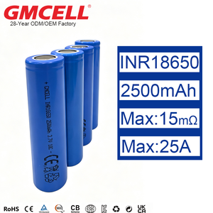 แบตเตอรี่ลิเธียมกำลังสูง 18650 ขนาด 2500mAh 3000mAh 3.7V สำหรับชุดแบตเตอรี่เครื่องมือไฟฟ้า ขายส่ง - Product Image 1