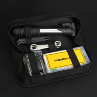 Kit d'outils de réparation de pneus auto-adhésifs RIDERACE, adapté aux vélos de route et de montagne, portable et universel