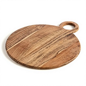 Planche à découper en bois artisanale pour la préparation des aliments en cuisine, la présentation décorative et la présentation à table - Product Image 1