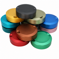 Boîte de rangement pour sachets de nicotine, boîte à snus suédoise moletée, boîte à snuff noire, boîte à snus en aluminium, boîte à snus en métal, logo personnalisé