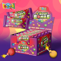 Fabrieksgroothandel Private Label Op Maat 17g Skittle-s Type Zure Kauwgom Snoep Gemengde Fruit Smaken Halal Kauwgom Snoep in Displaydoos