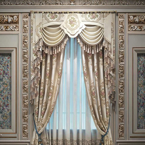 Hàng Mới Về Rèm Cửa Vải Jacquard Dày Nhuộm Vải Dệt Hoa Nổi Cách Nhiệt Theo Yêu Cầu Dành Cho Phòng Khách Cửa Sổ Bay - Product Image 3